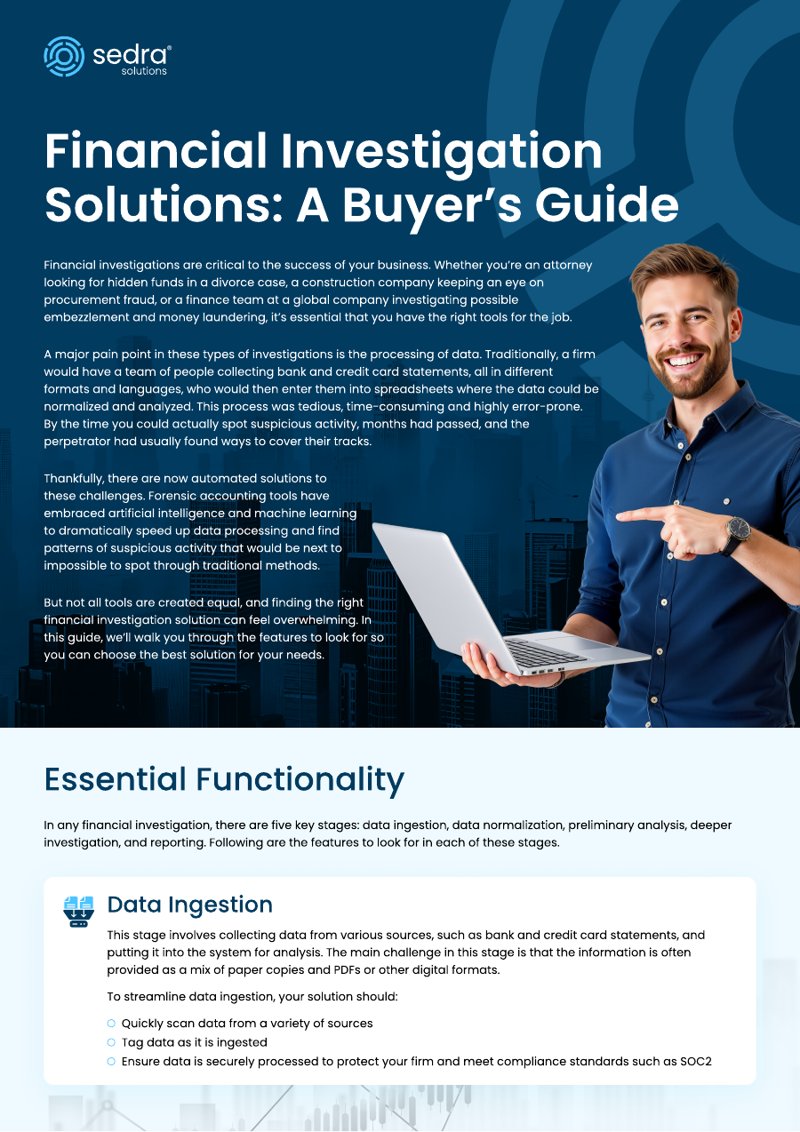 Financial Investigation Solutions buyer's guide cover