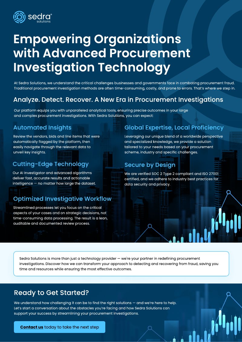 Procurement Investigations data sheet cover